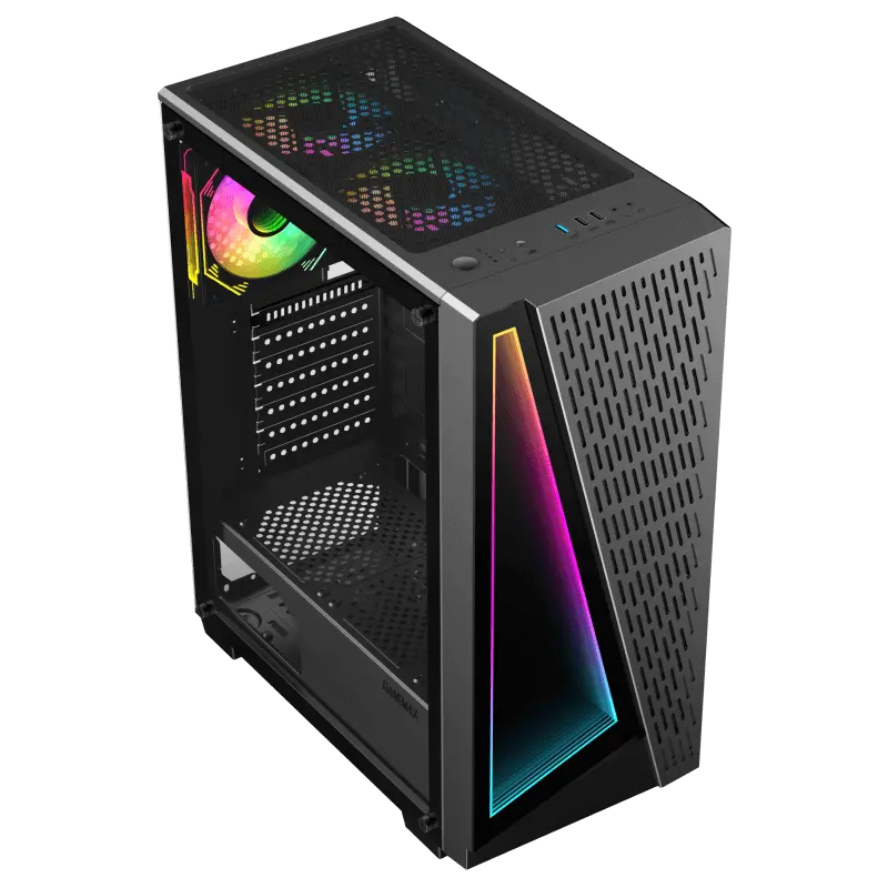 Gamemax PRISM BK Midi-Tower Negru