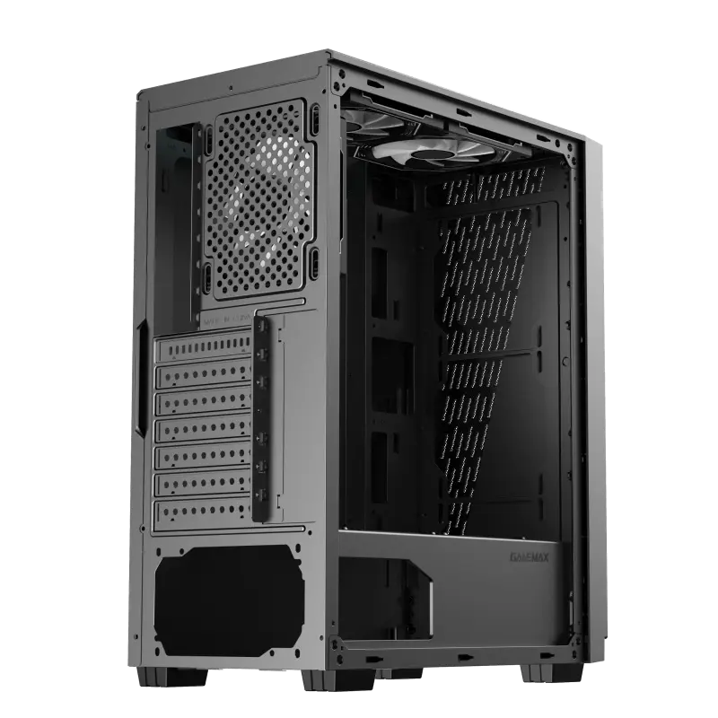 Gamemax PRISM BK Midi-Tower Negru