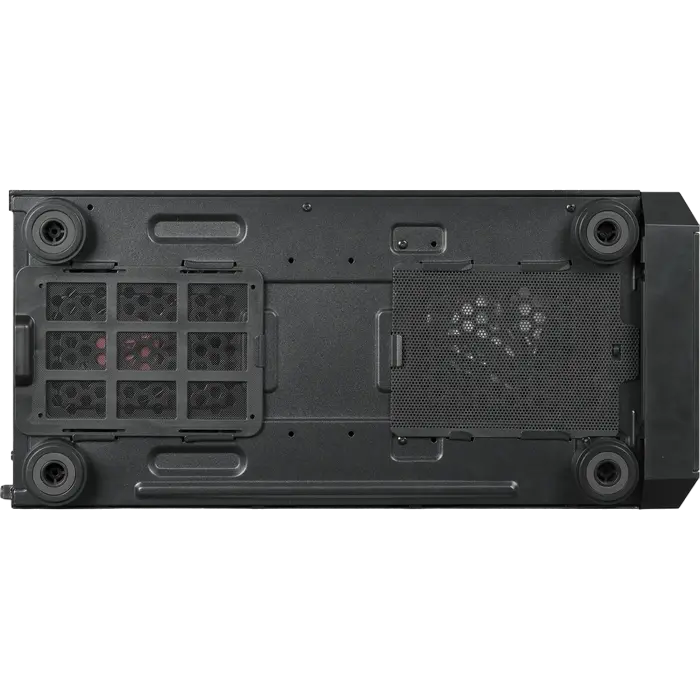 Chieftec GL-03B-OP Midi-Tower Negru