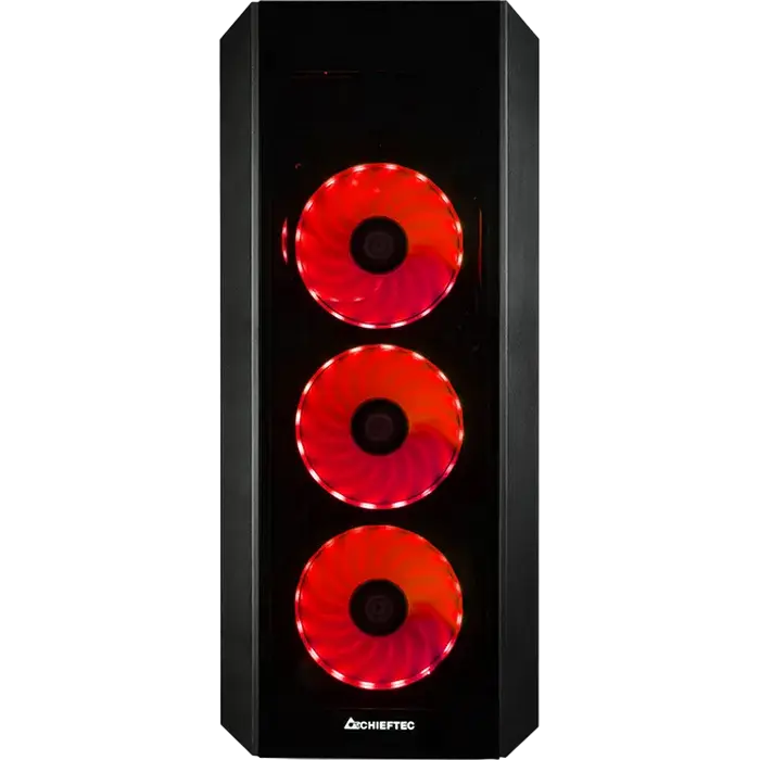 Chieftec GL-03B-OP Midi-Tower Negru