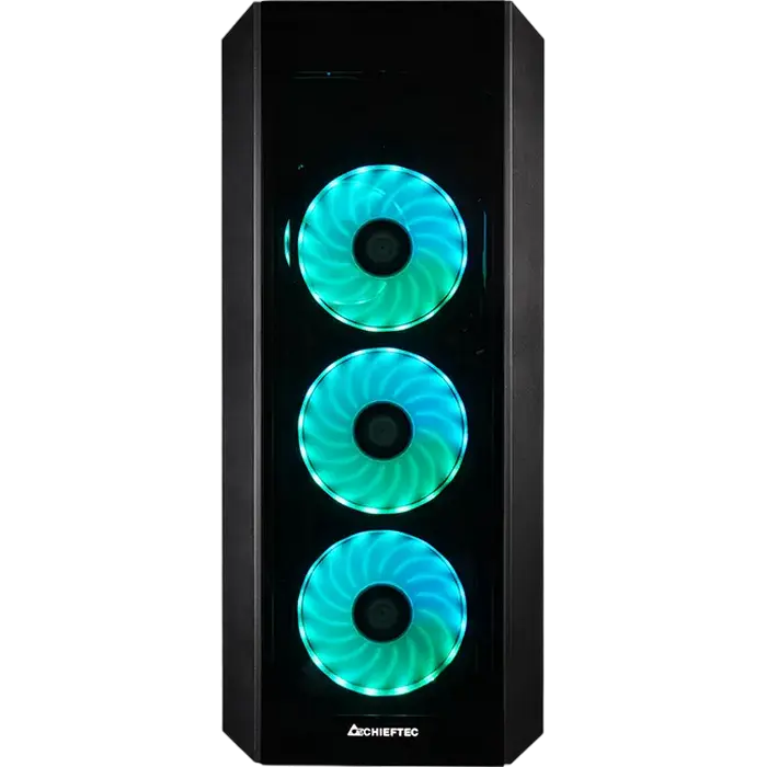 Chieftec GL-03B-OP Midi-Tower Negru