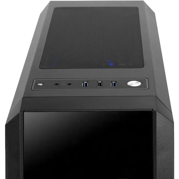 Chieftec GL-03B-OP Midi-Tower Negru