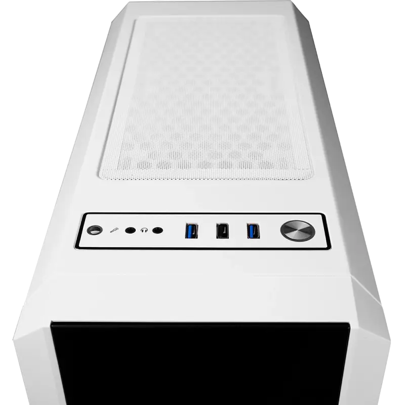 Chieftec GL-03W-OP Midi-Tower Alb