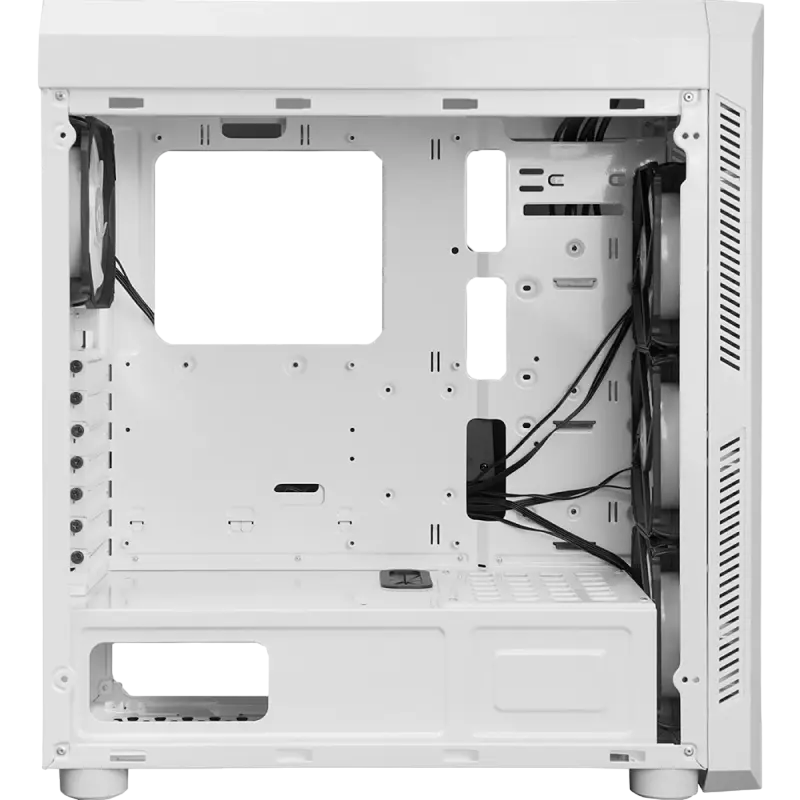 Chieftec GL-03W-OP Midi-Tower Alb