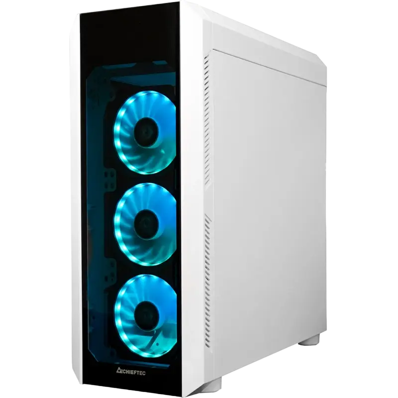 Chieftec GL-03W-OP Midi-Tower Alb