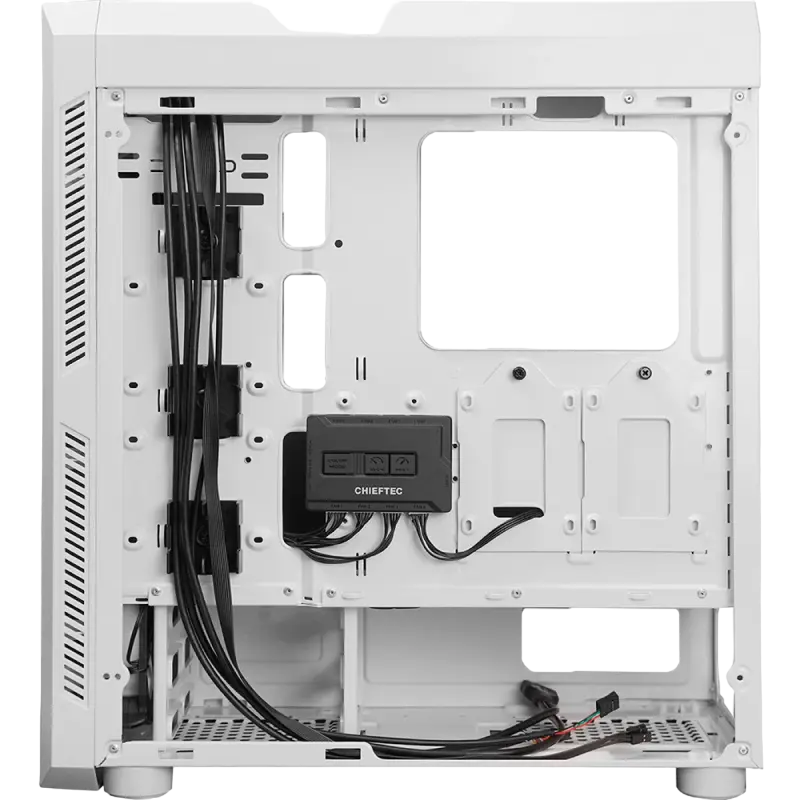 Chieftec GL-03W-OP Midi-Tower Alb