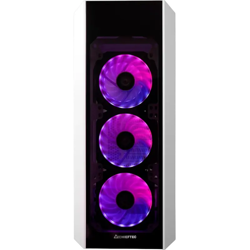 Chieftec GL-03W-OP Midi-Tower Alb