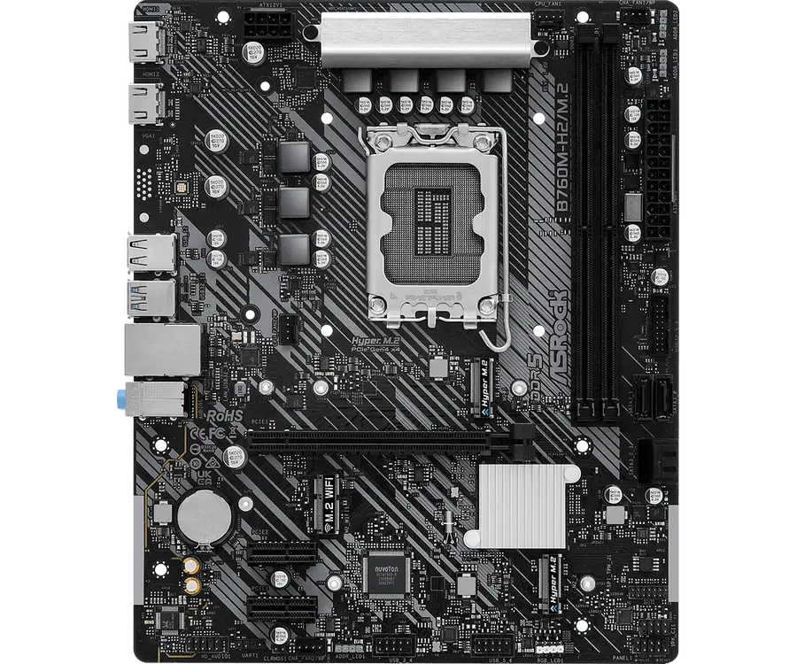 ASRock B760M-H2/M.2 LGA1700 Micro-ATX