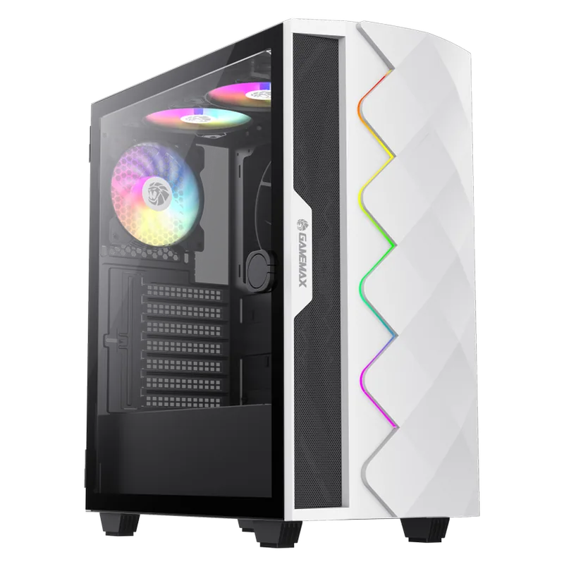 Gamemax Diamond CP WT Midi-Tower Alb