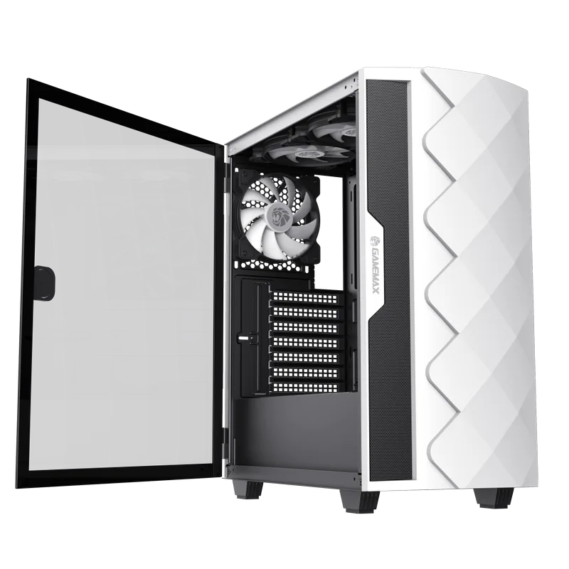 Gamemax Diamond CP WT Midi-Tower Белый