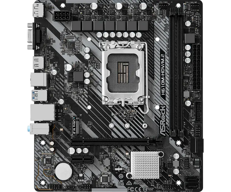 ASRock H610M-HDV/M.2 R2.0 LGA1700 Micro-ATX