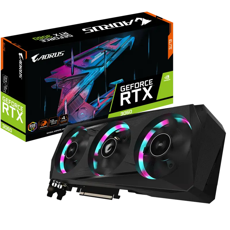 Gigabyte AORUS GeForce RTX 3060 ELITE rev. 1.0