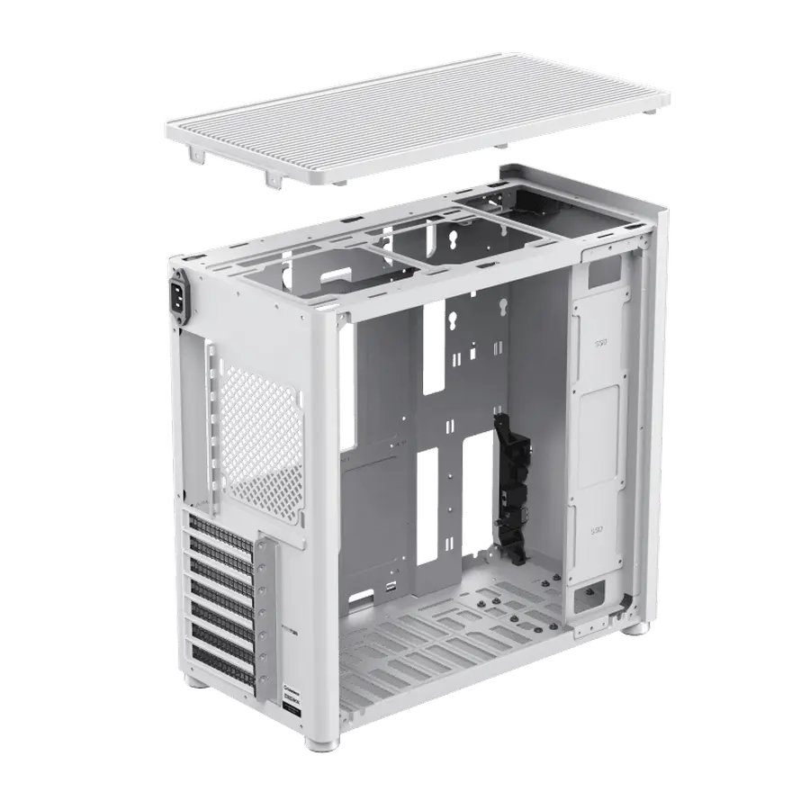 Gamemax MESHBOX Pro WT Midi-Tower Alb