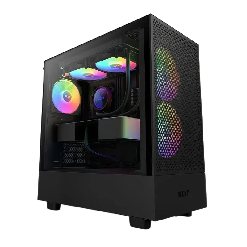 NZXT H5 Flow RGB Midi-Tower Negru