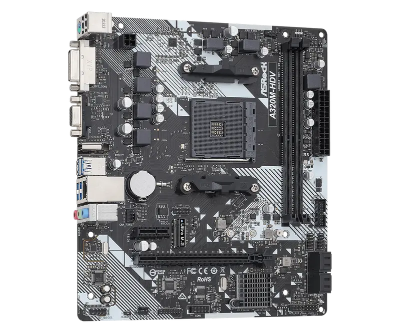 ASRock A320M-HDV R4.0 AM4 Micro-ATX