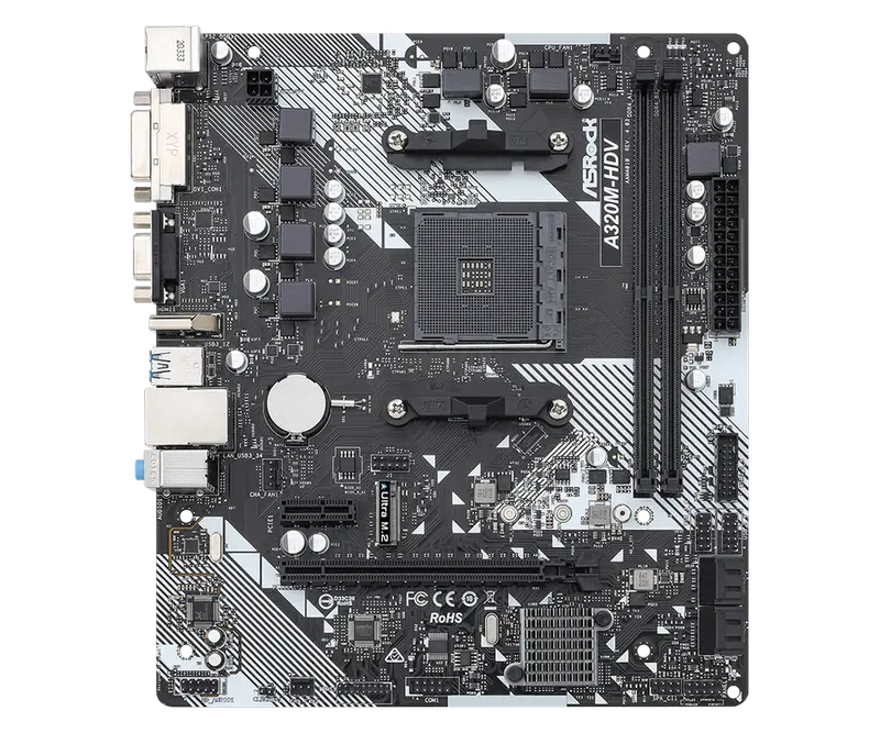 ASRock A320M-HDV R4.0 AM4 Micro-ATX