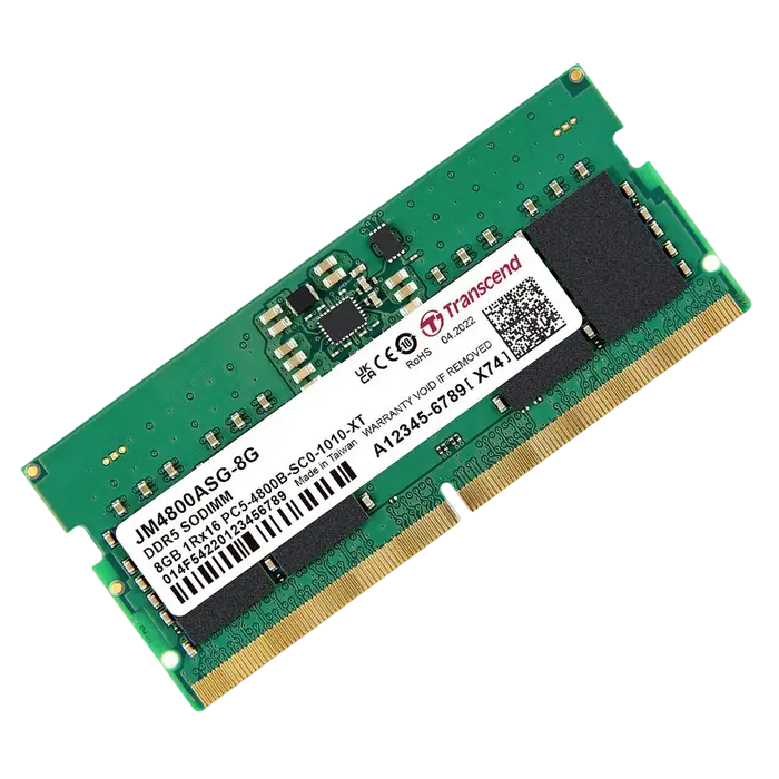 Transcend JetRam 8GB DDR5 4800MHz SODIMM