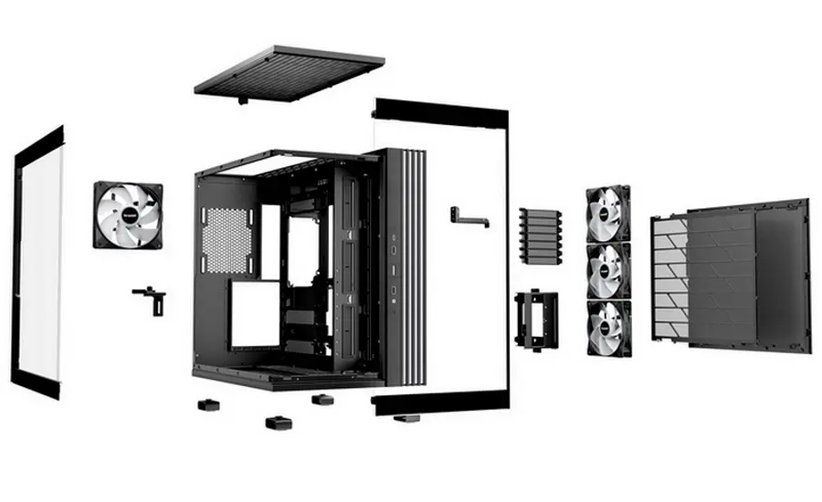 be quiet! LIGHT BASE 600 LX Midi-Tower Negru