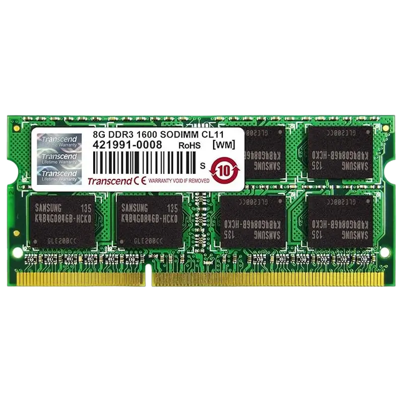 Transcend TS1GSK64V6H 8GB DDR3 1600MHz SODIMM