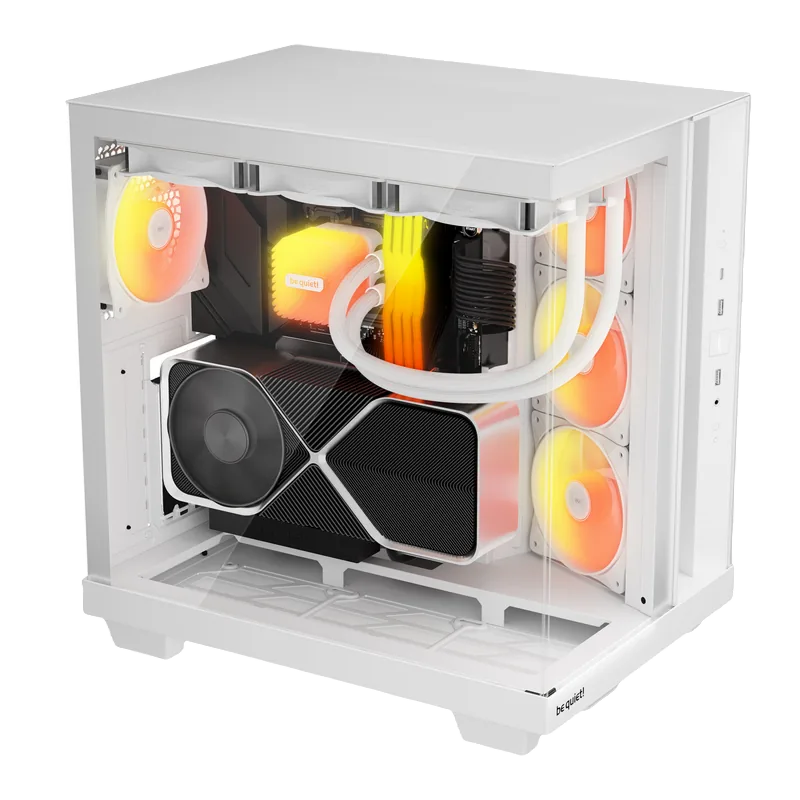be quiet! Ligh Base 500 LX White Midi-Tower Alb