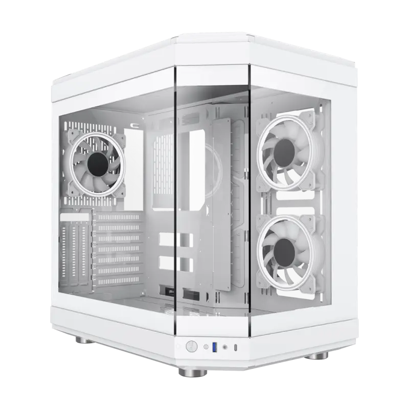 Gamemax HYPE WH Midi-Tower Alb