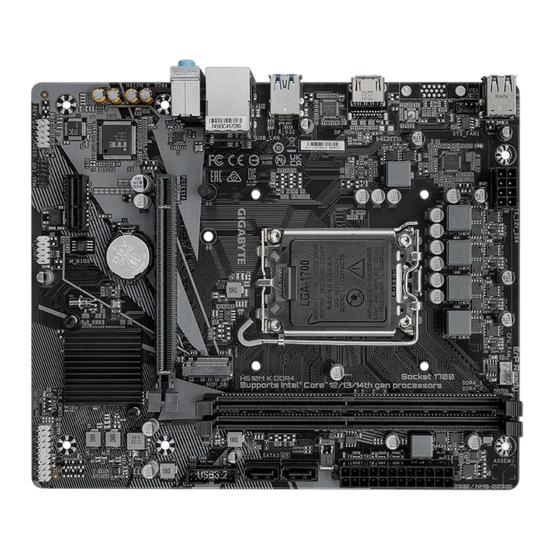 Gigabyte H610M K DDR4 2.0 LGA1700 Micro-ATX