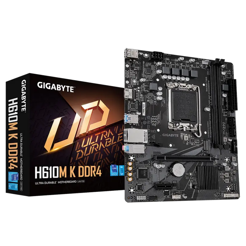 Gigabyte H610M K DDR4 2.0 LGA1700 Micro-ATX