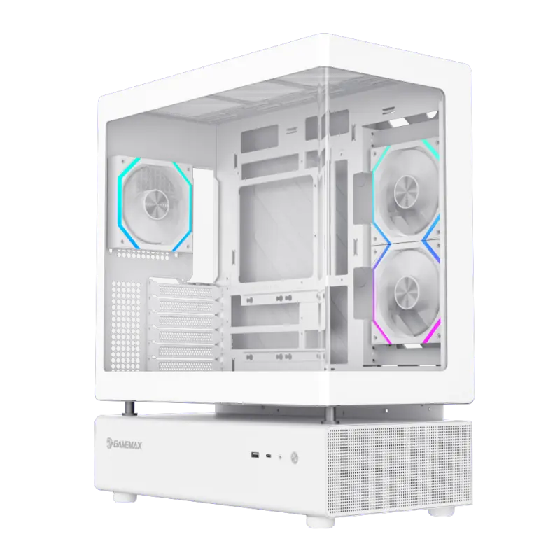 Gamemax N80 WH Midi-Tower Alb