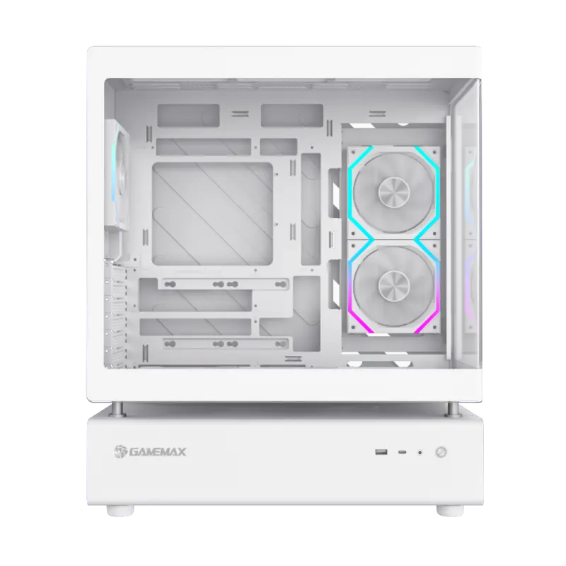 Gamemax N80 WH Midi-Tower Alb