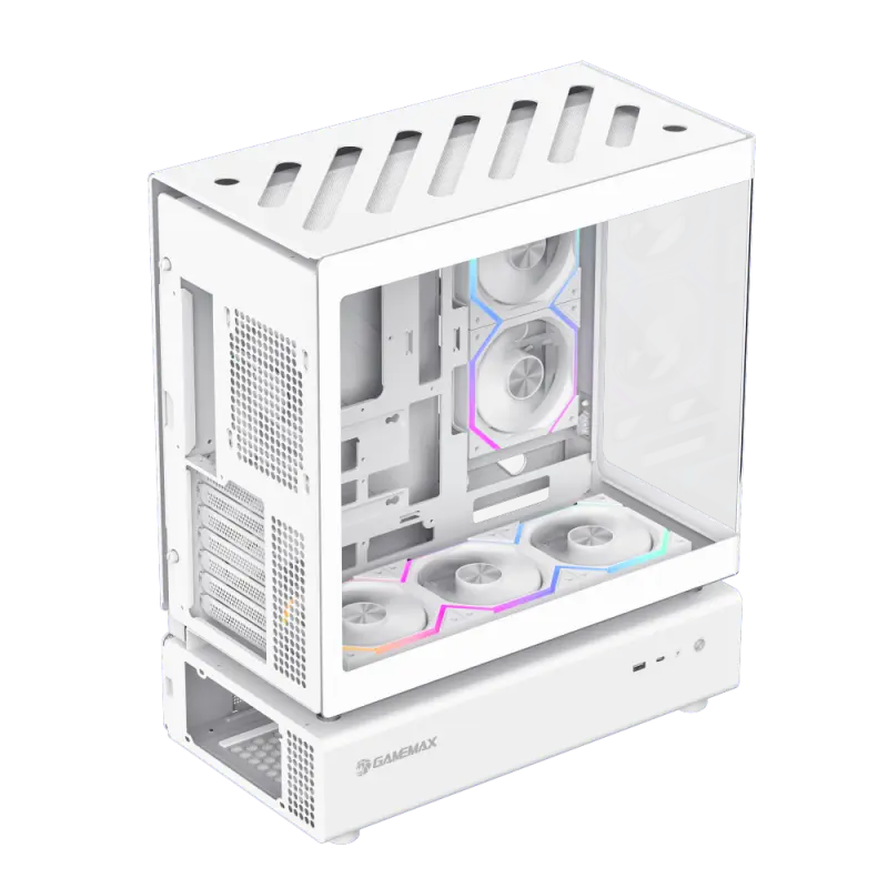 Gamemax N80 WH Midi-Tower Alb