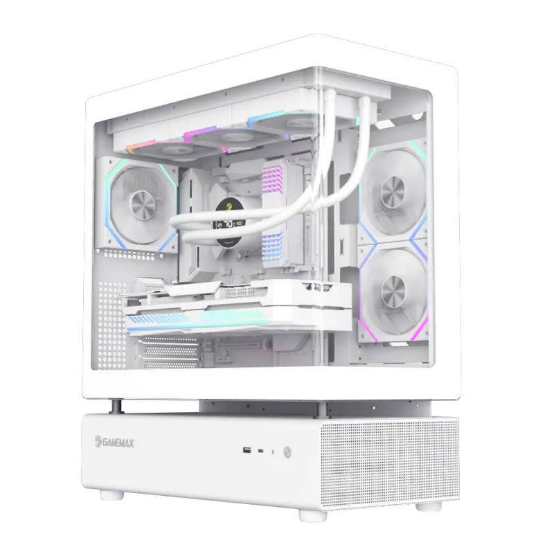 Gamemax N80 WH Midi-Tower Alb