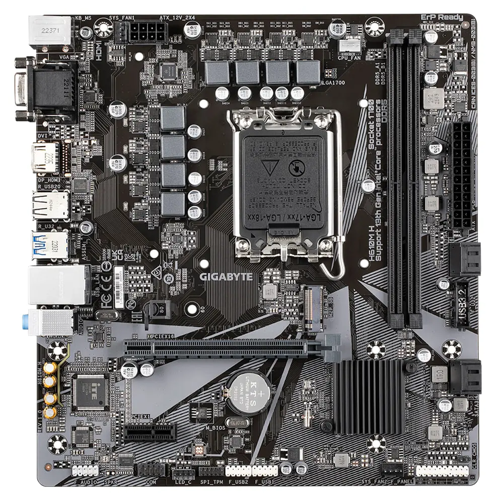 Gigabyte H610M H LGA1700 Micro-ATX