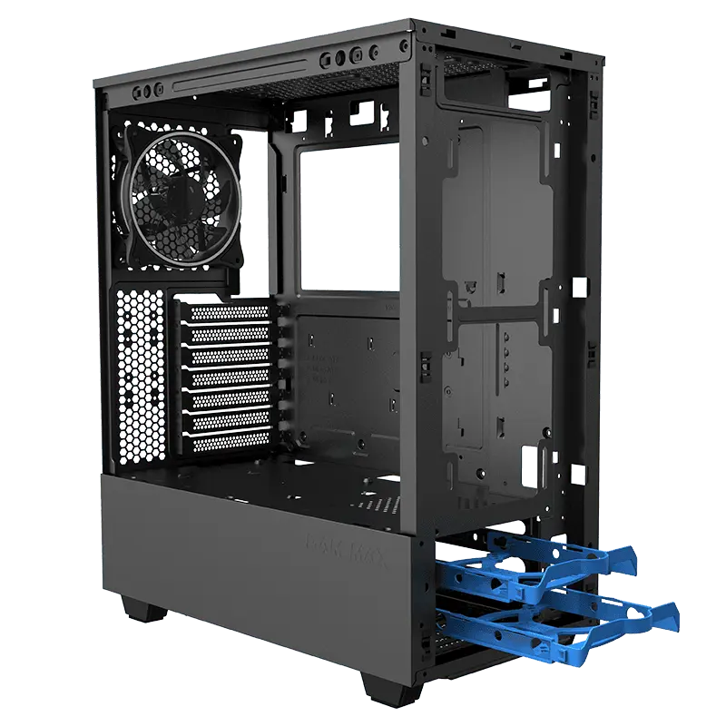 Gamemax PANDA T802 BK Midi-Tower Negru