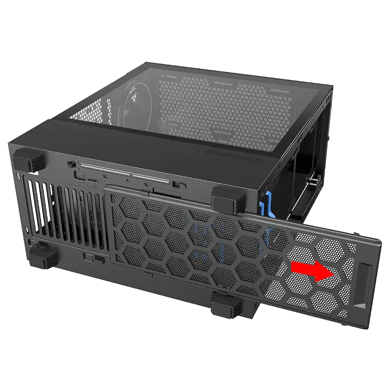 Gamemax PANDA T802 BK Midi-Tower Negru