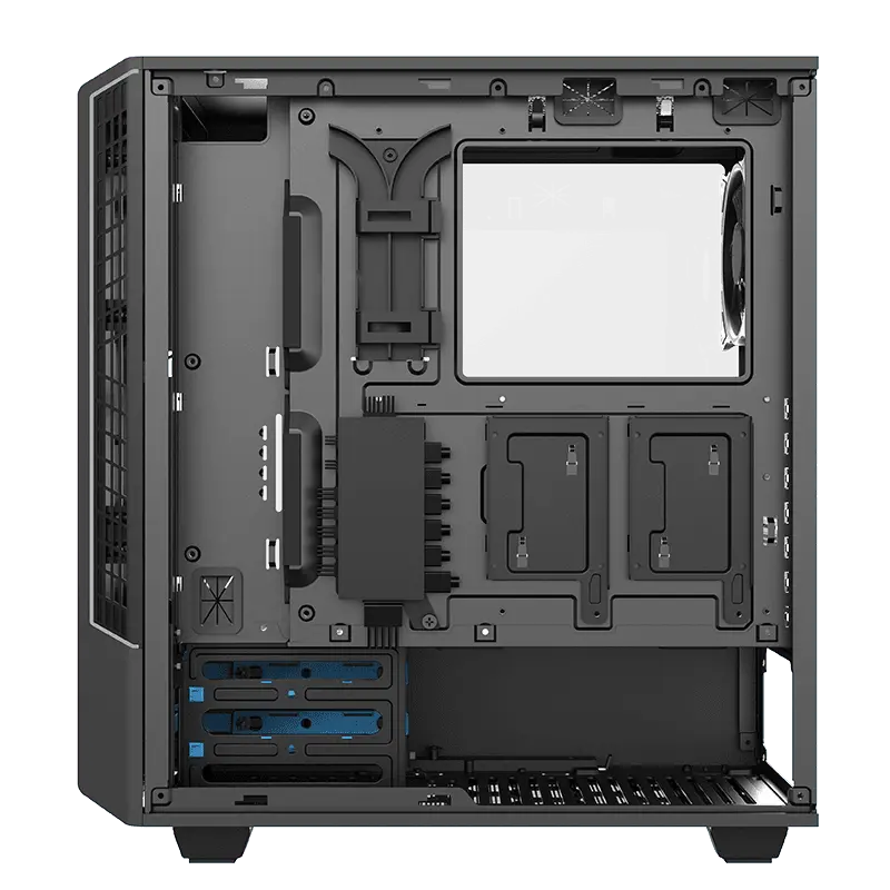 Gamemax PANDA T802 BK Midi-Tower Negru