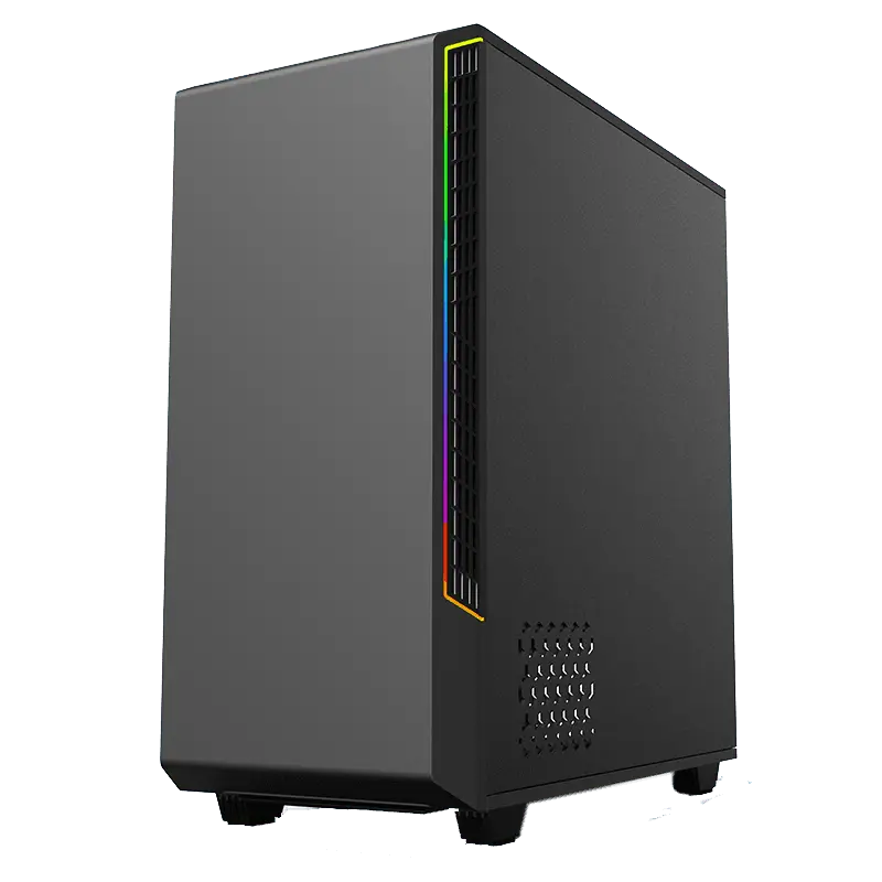 Gamemax PANDA T802 BK Midi-Tower Negru