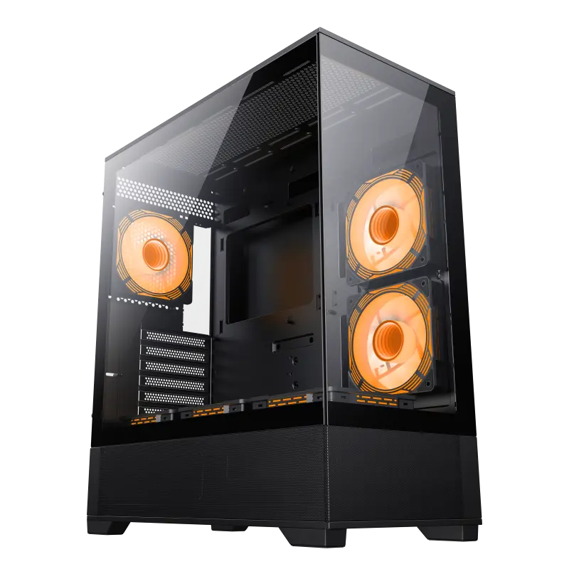 Gamemax VISTA AB Midi-Tower Negru
