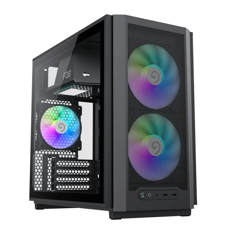 Gamemax F36 BK Mini-Tower Black