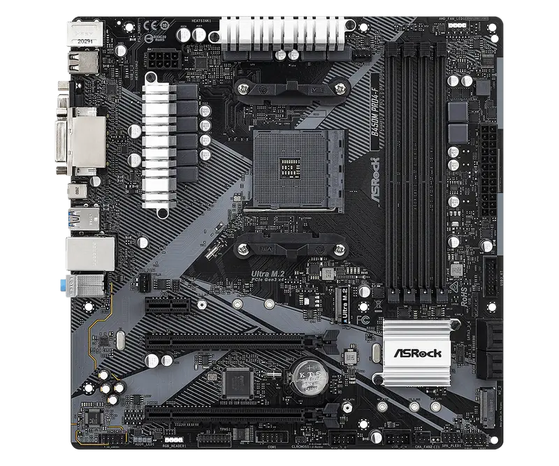 ASRock B450M PRO4-F R2.0 AM4 Micro-ATX