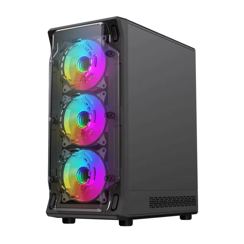 Gamemax STARLIGHT 2 AB Midi-Tower Negru