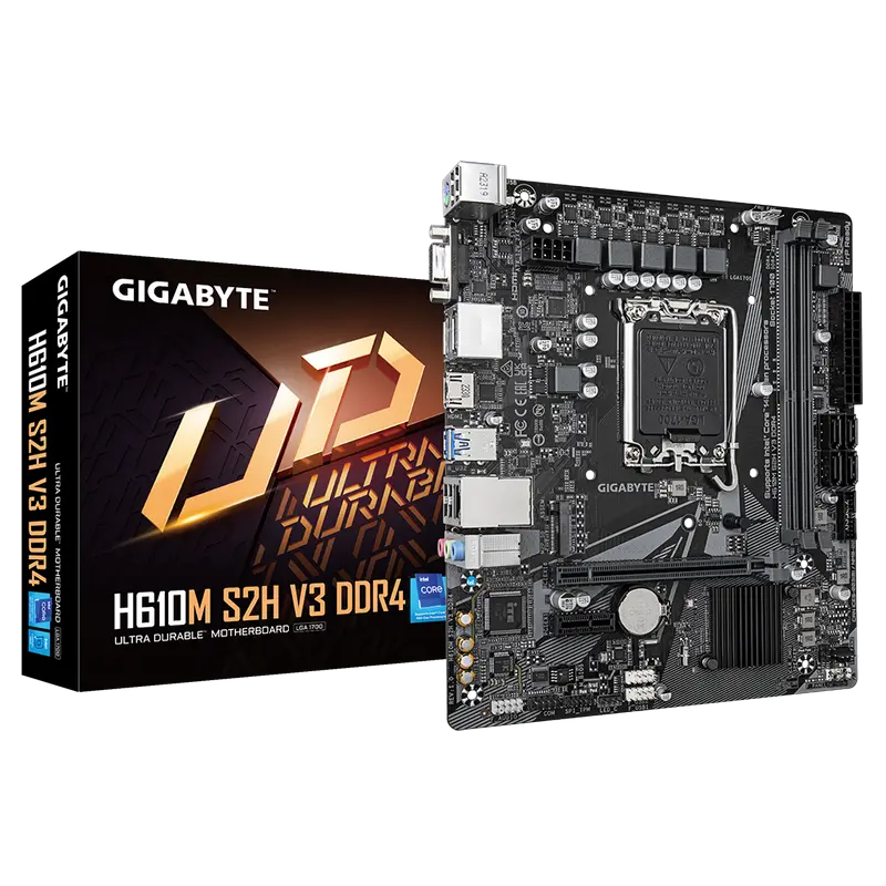 Gigabyte H610M S2H V3 DDR4 LGA1700 Micro-ATX