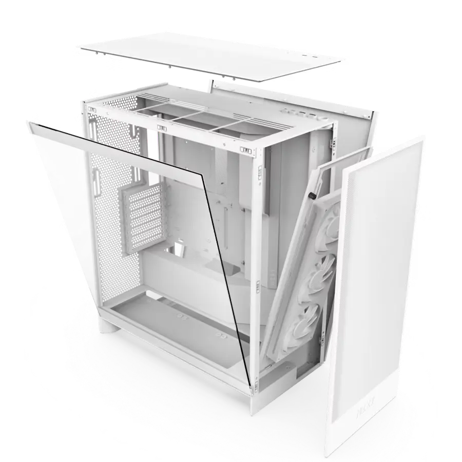 NZXT H7 Flow RGB Midi-Tower Alb