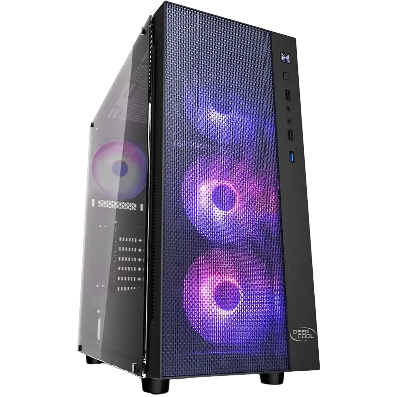 Deepcool MATREXX 55 MESH ADD-RGB 4F Midi-Tower Negru