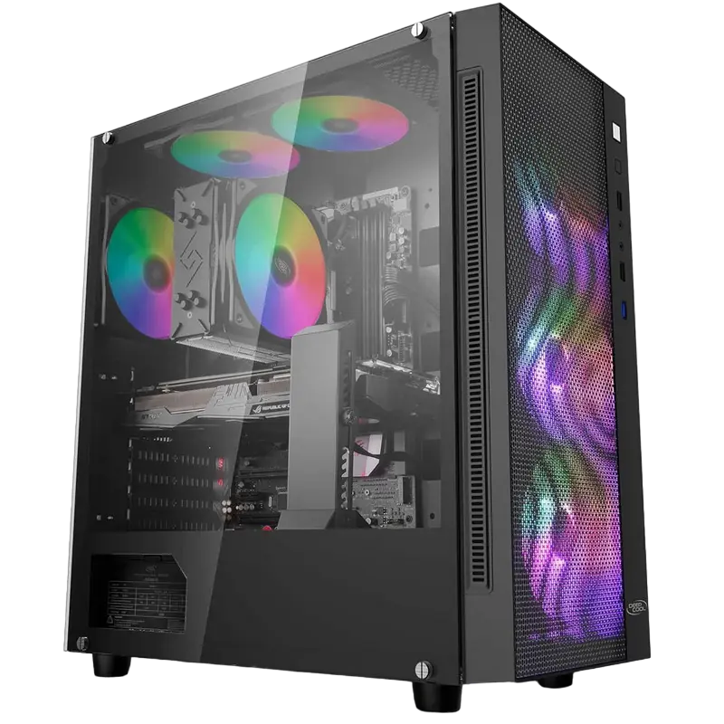 Deepcool MATREXX 55 MESH ADD-RGB 4F Midi-Tower Negru