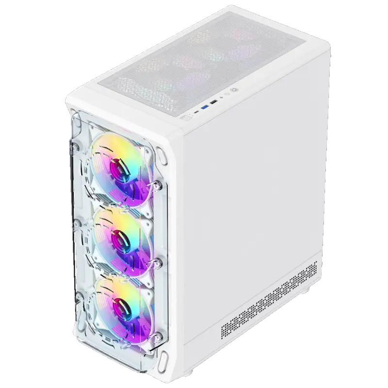 Gamemax STARLIGHT 2 AW Midi-Tower Alb