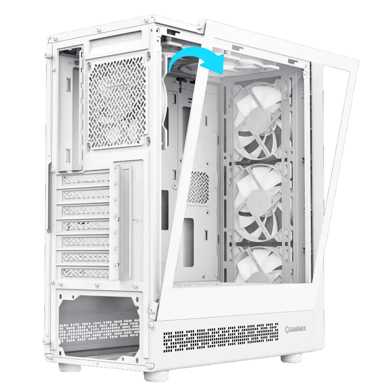 Gamemax STARLIGHT 2 AW Midi-Tower Alb