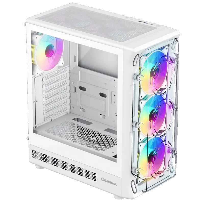 Gamemax STARLIGHT 2 AW Midi-Tower Alb