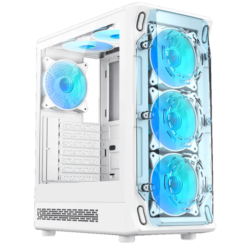 Gamemax STARLIGHT 2 AW Midi-Tower Alb