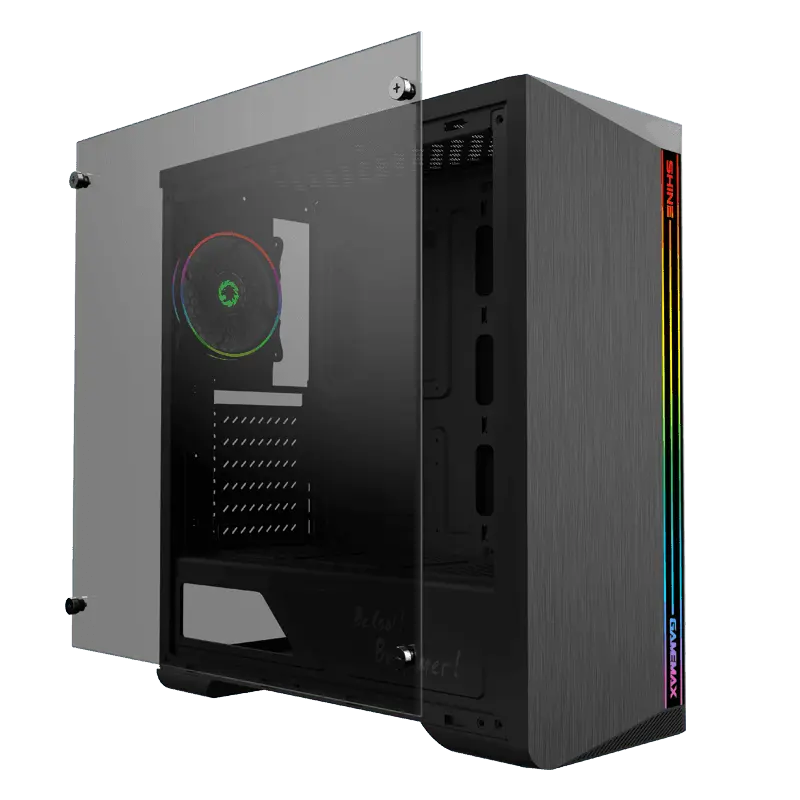 Gamemax SHINE Midi-Tower Negru