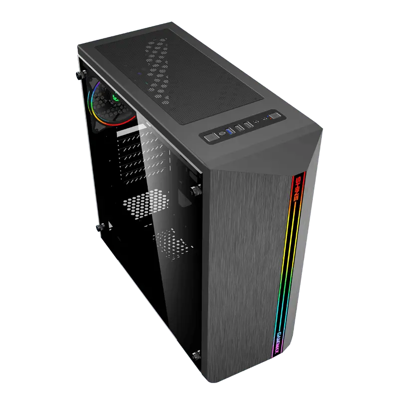 Gamemax SHINE Midi-Tower Negru